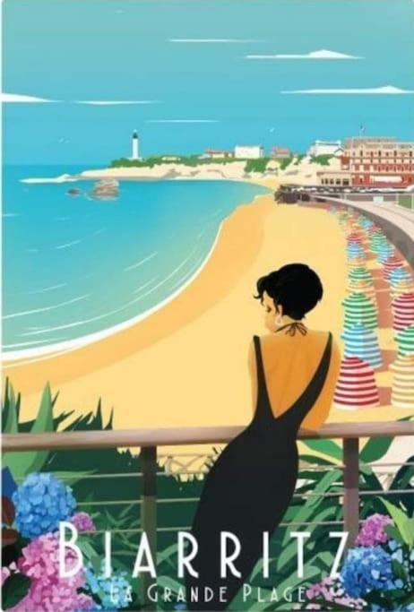 Magnifique T3 - Grande Plage Μπιαρίτζ Εξωτερικό φωτογραφία
